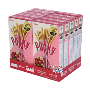 Pocky Fresa de 38gr Caja x 10 Und